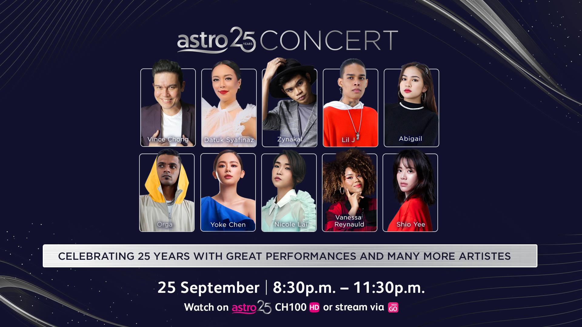 Astro 925线上演唱会星光熠熠.汇聚金锺国杰森玛耶兹等54海内外歌手