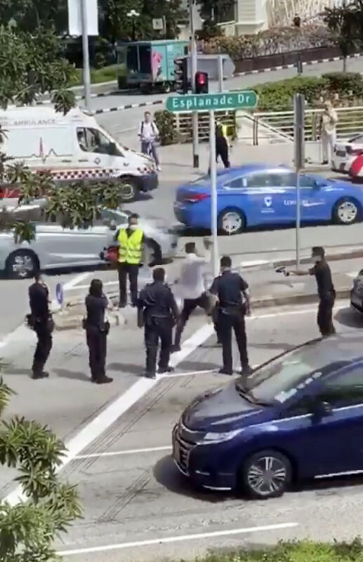 路上闲晃袭警遭电击枪制伏 狂汉监1年29周