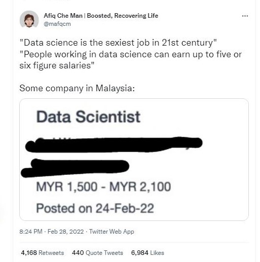 数据科学家月薪仅2千 “甘愿去餐饮业打工”