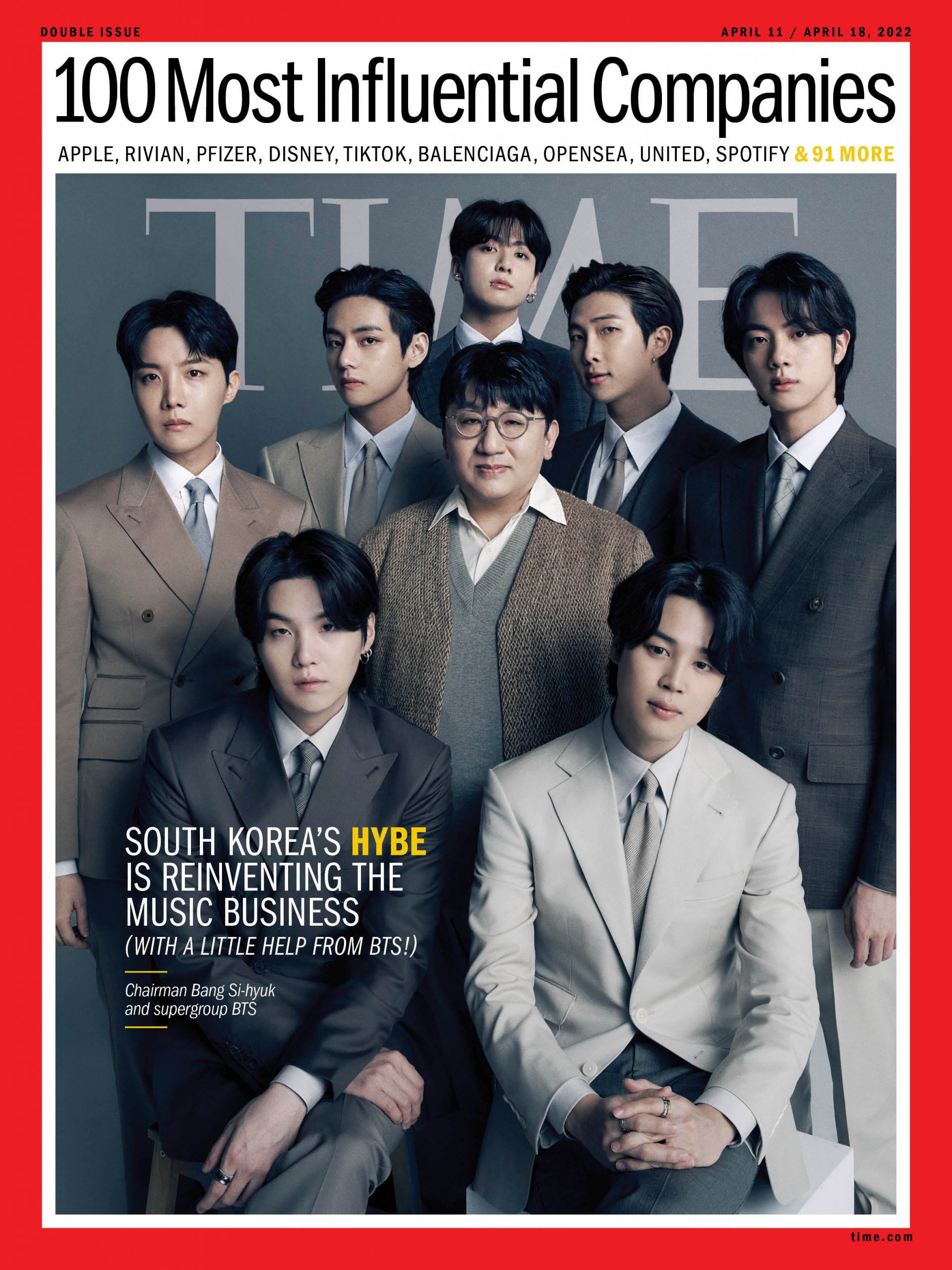BTS 3度登《TIME》 入伍时间再受关注