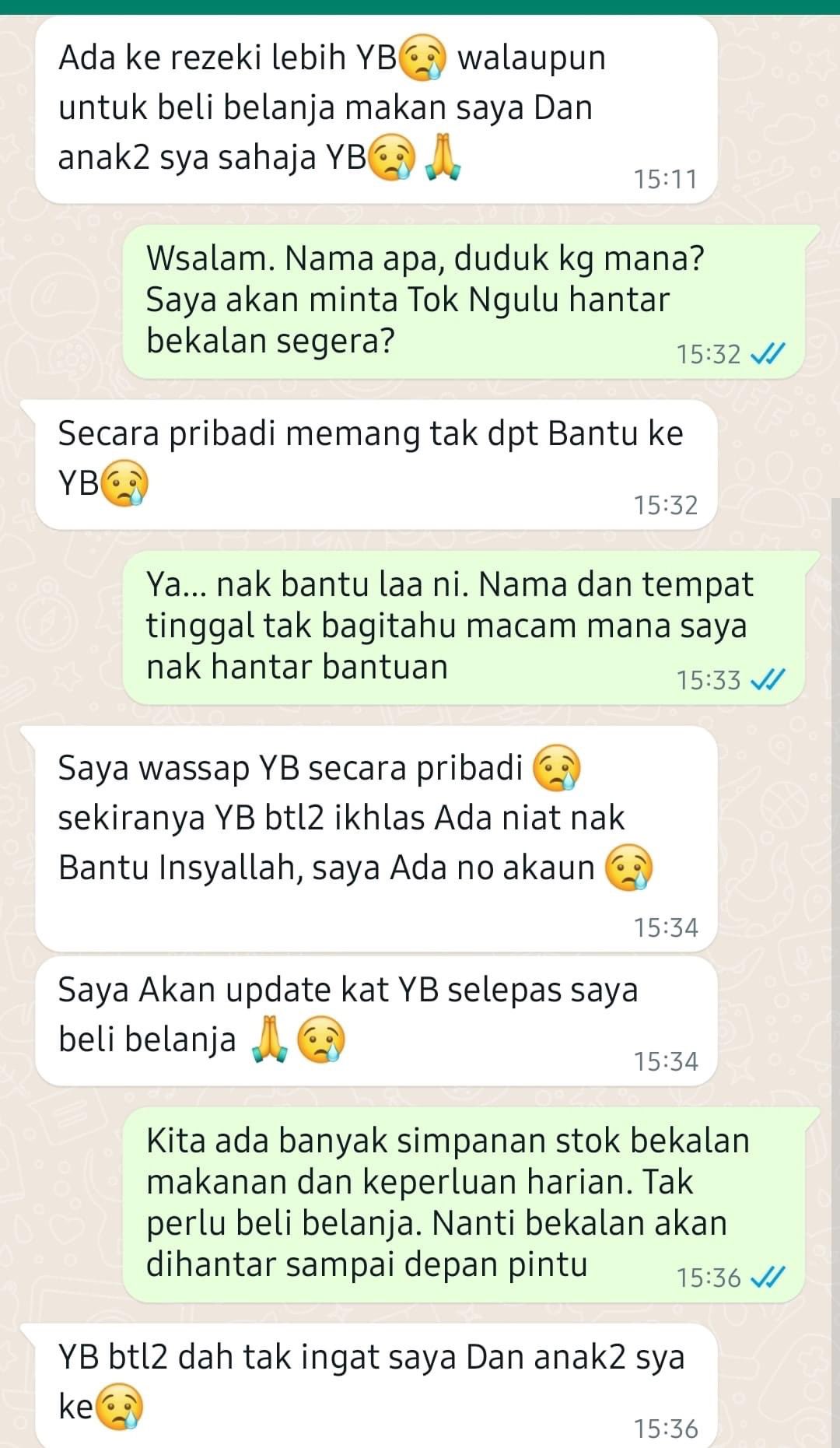 求助议员却拒物资捐赠 妇女:“我有银行户口” 