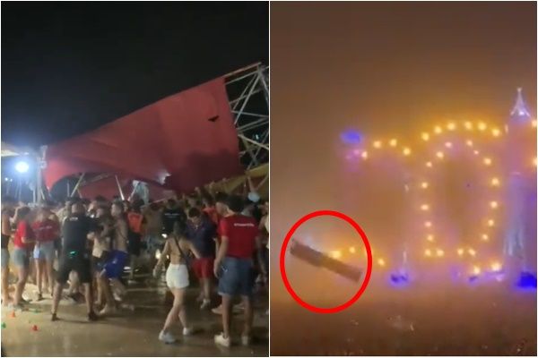 看世界/音乐祭舞台被怪风吹垮至少1死20伤