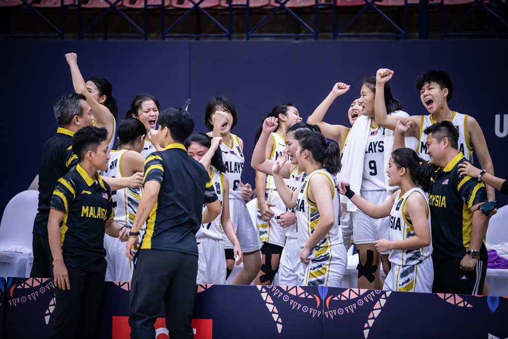 亚洲U18女篮赛| 大部分时间落后反败为胜 大马逆袭泰国闯4强