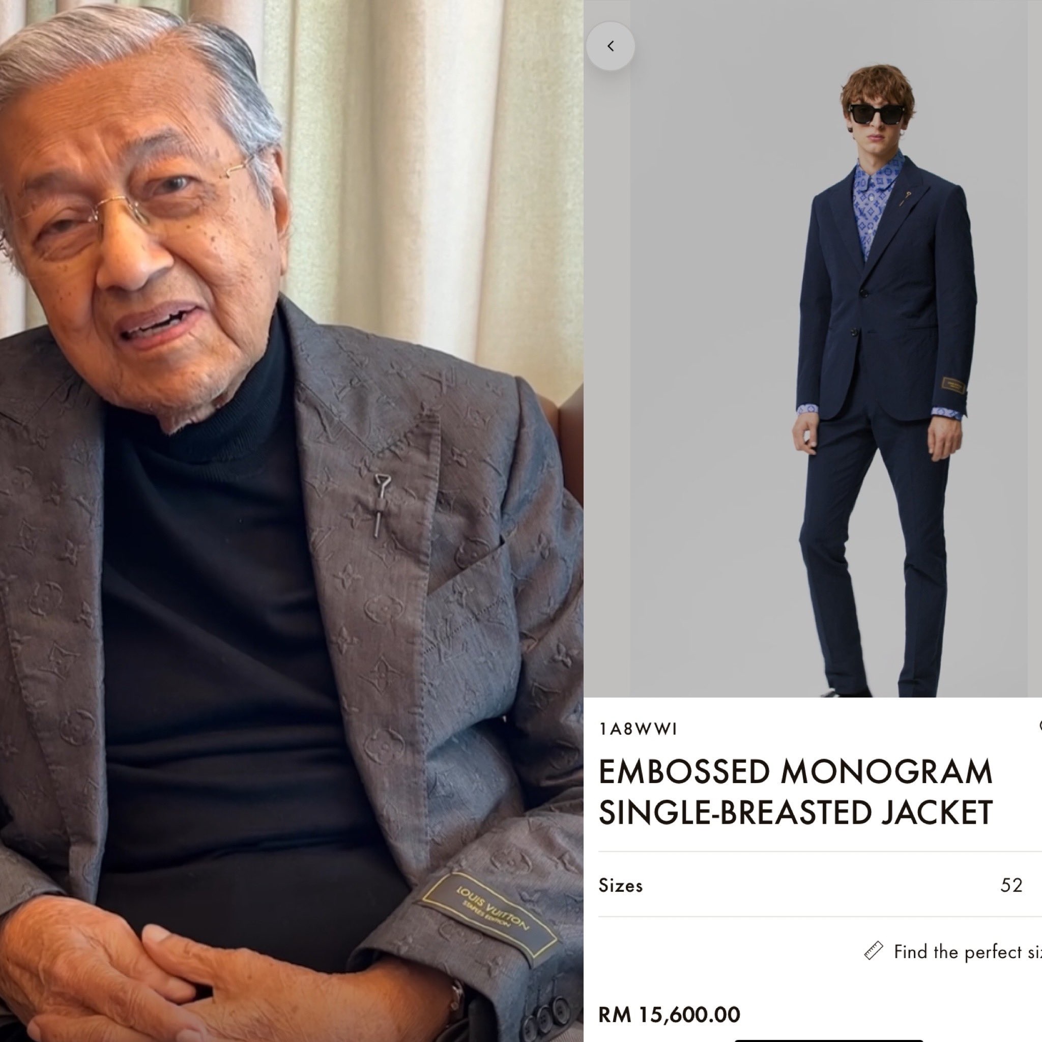 敦马穿1.5万令吉LV外套被骂·助理澄清:杂志公司借拍照!