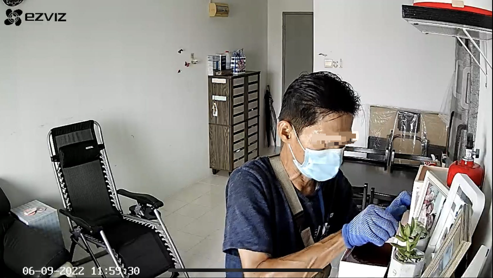 电眼拍下小偷 半小时爆窃公寓 偷走8千令吉财物