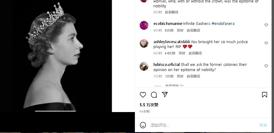 英女王驾崩|演英女王夺奥斯影后 海伦米兰带头致哀