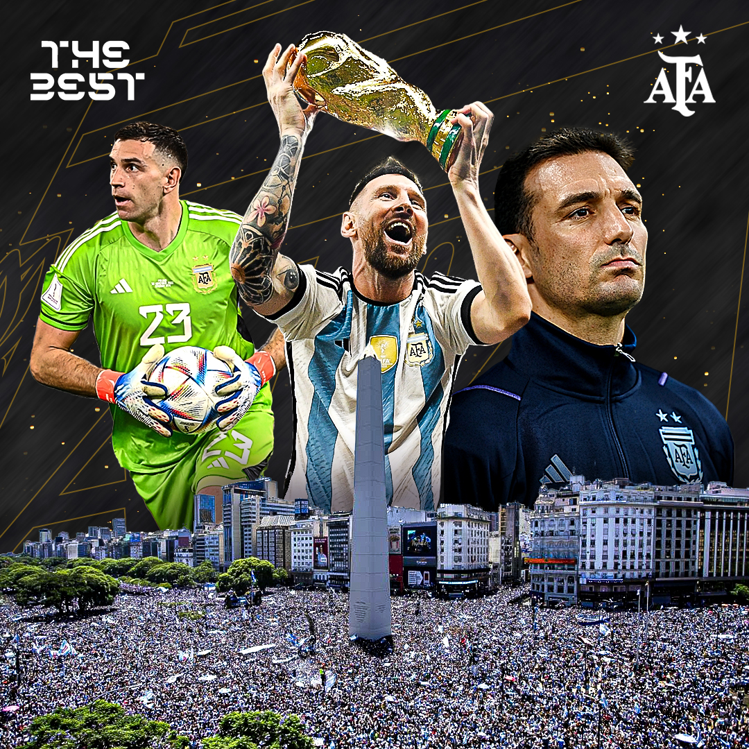 2022年度FIFA颁奖典礼|阿根廷横扫3大奖项 梅西7膺世界足球先生