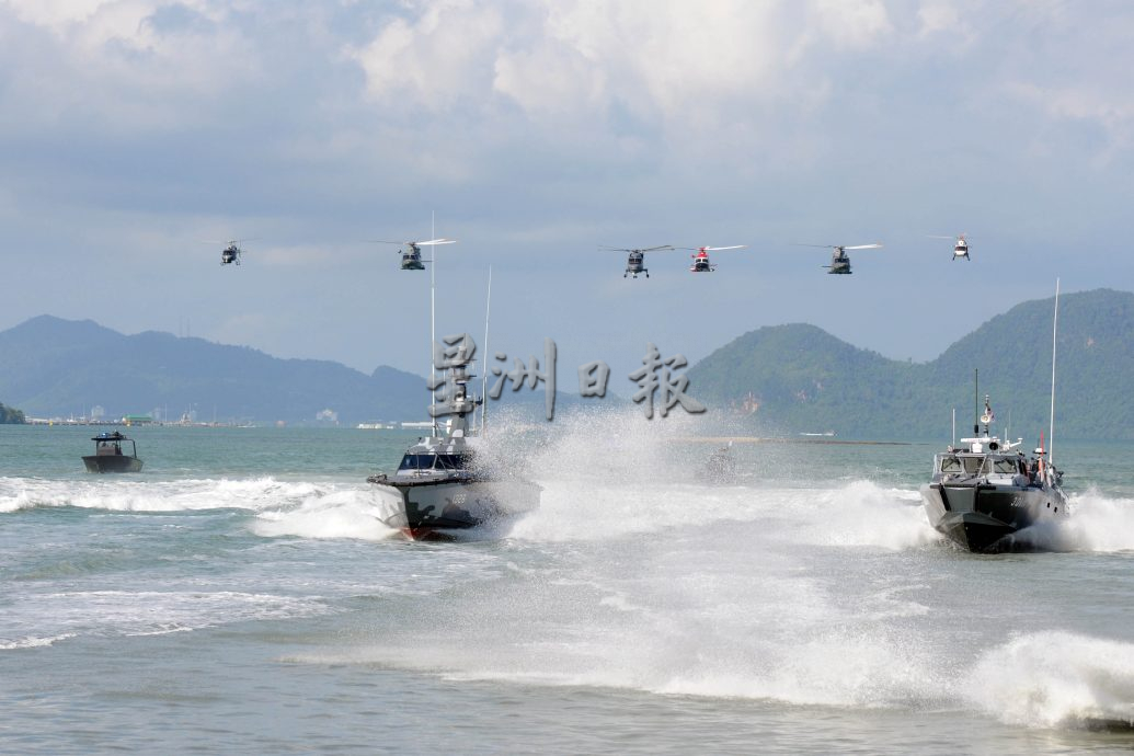 (全国版)为2023年浮罗交怡国际海空展推介海事项目 安华观赏执法单位联合反恐演习