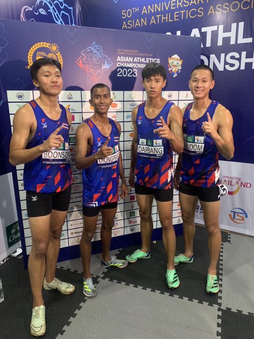 2023亚洲田径锦标赛| 大马男4x100接力居第6 乌玛无缘男400公尺决赛