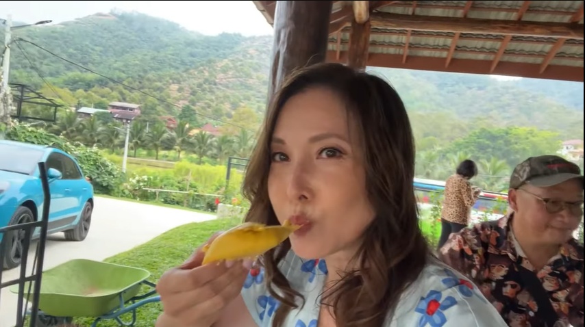 李婉华带团来马觅美食 文东吃猫山王有赞没弹