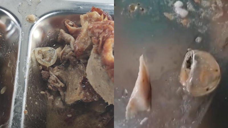 食堂饭菜吃出异物 广州市监管:高度可能是鸭眼球巩膜结构