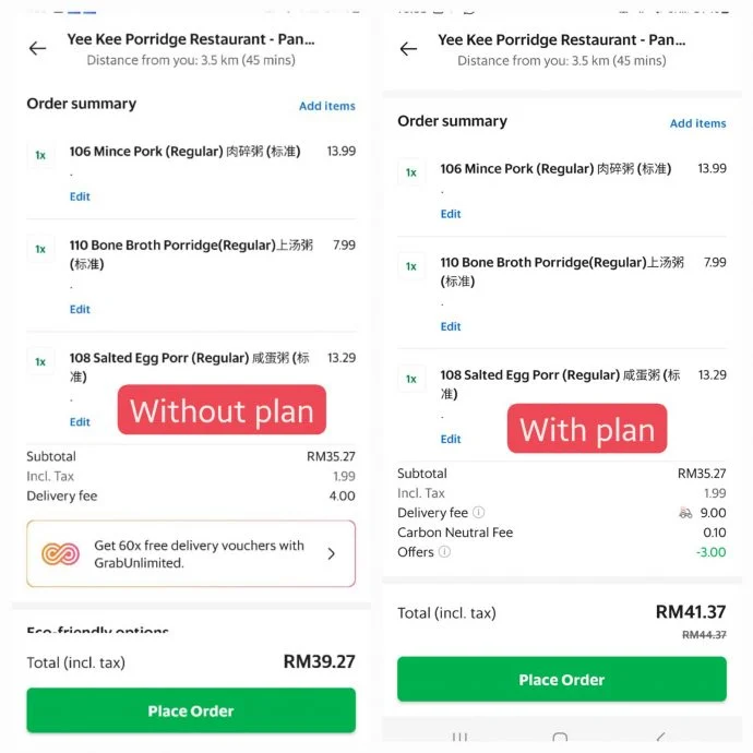 Grab Unlimited送餐费更贵?Grab解答及致歉了