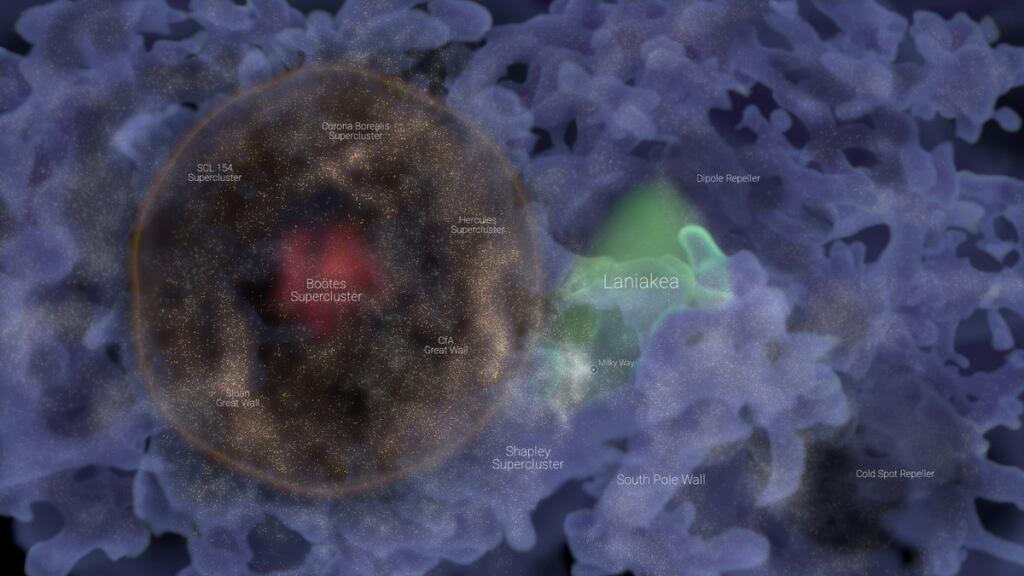 拼盘/天文学家发现首个星系泡泡 直径10亿光年比银河系宽1万倍