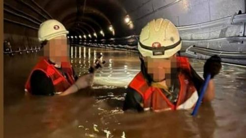 网传港铁职员于水浸过肩隧道工作 张欣宇斥“漠视前线人员安危”
