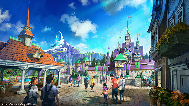 冰雪奇缘迷看过来!东京迪士尼海洋新园区 “梦幻泉乡”明年6月开幕