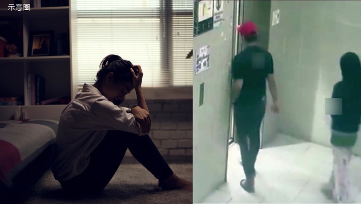 搭电梯遇变态男子自慰 女子吓得浑身发抖