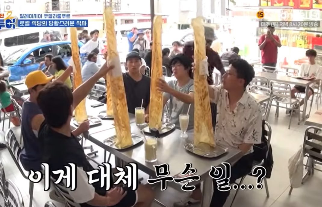 视频|一桌5份Roti Tisu!韩游客惊呆网笑翻