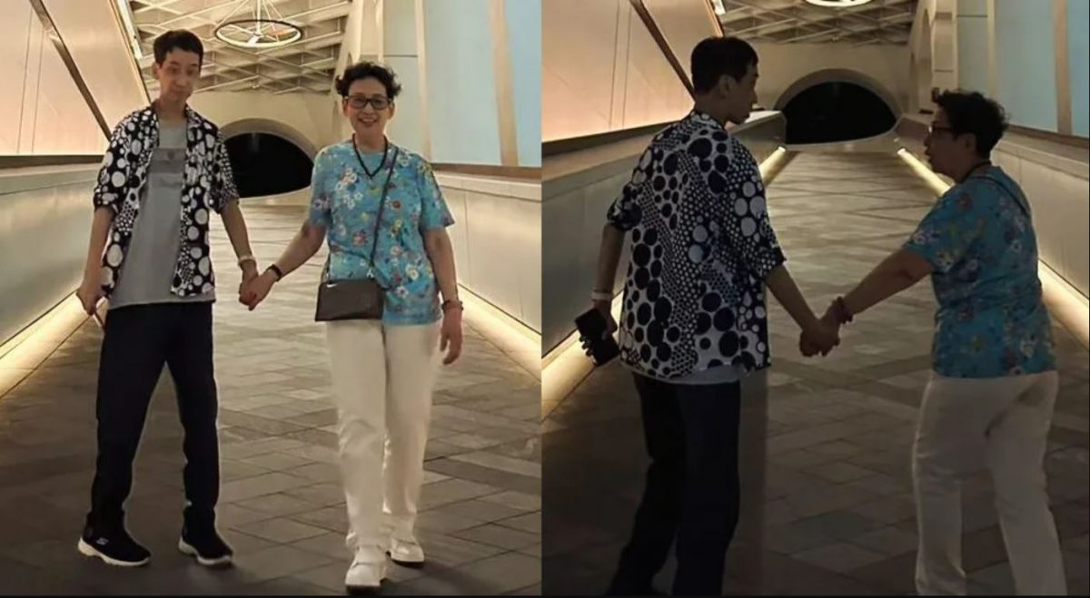 冯素波分享手牵手合照 张达明身形消瘦状况令人担忧