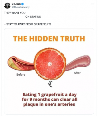 (求真)每日一葡萄柚可以清除动脉中的所有斑块?