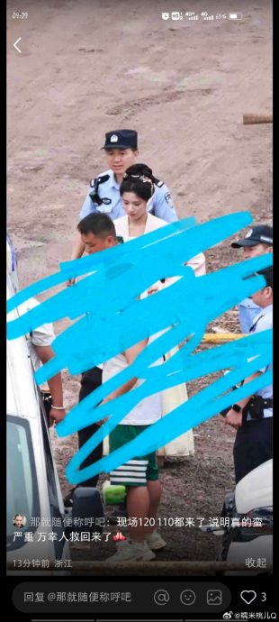 做CPR抢救剧组人员 卢昱晓被赞勇敢又善良