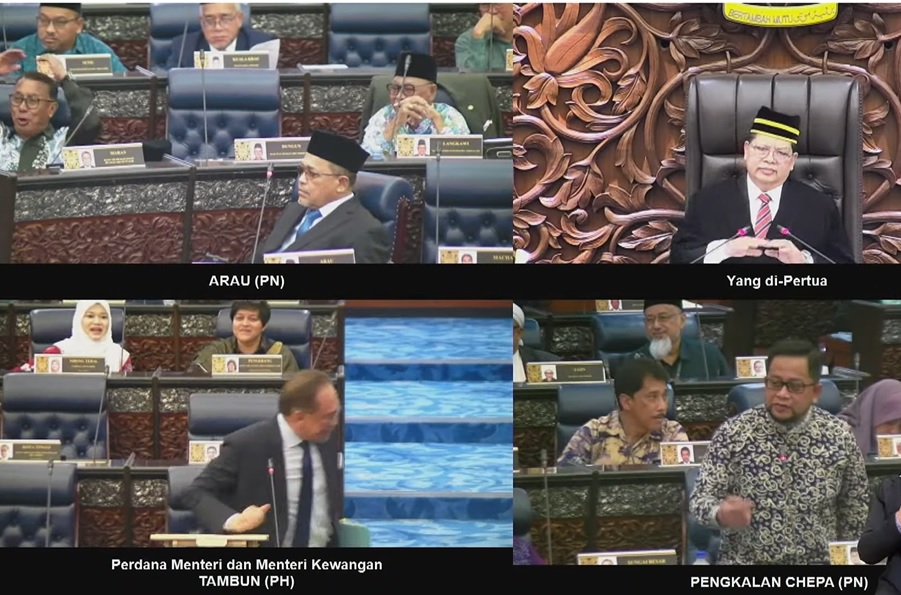 国会小插曲 / 面对反对党的起哄 安华头也不回转身离开