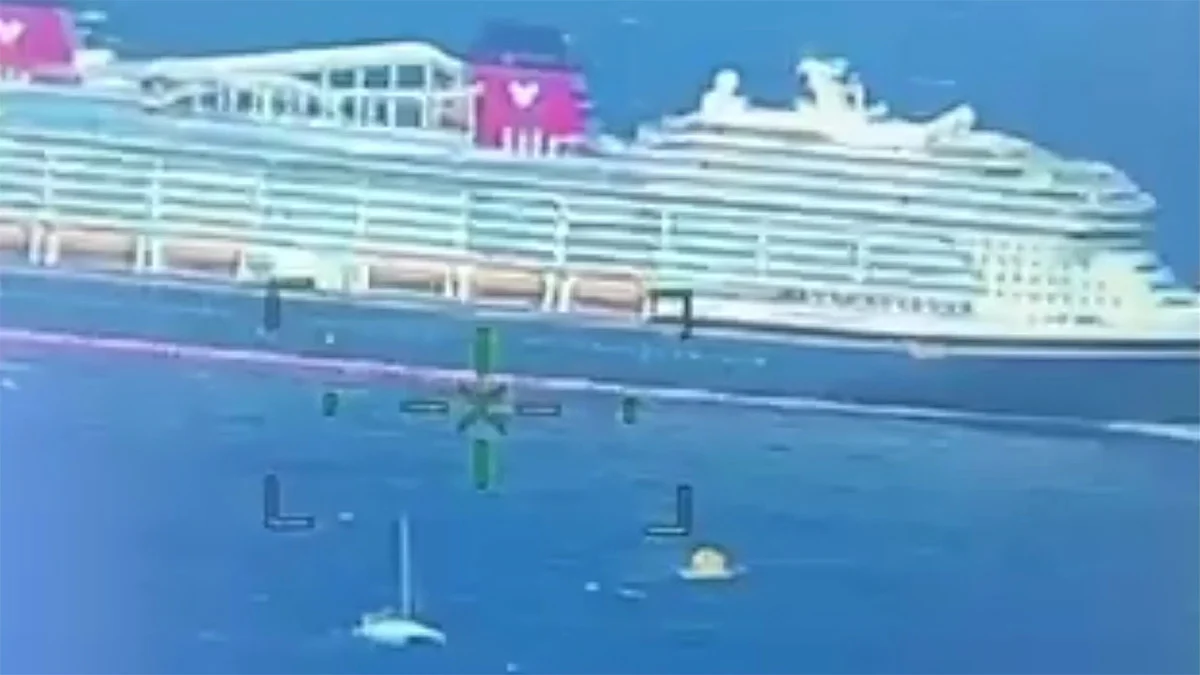 (有视频)船只在百慕达海域遇险 12月才首航的邮轮驰援救出4人