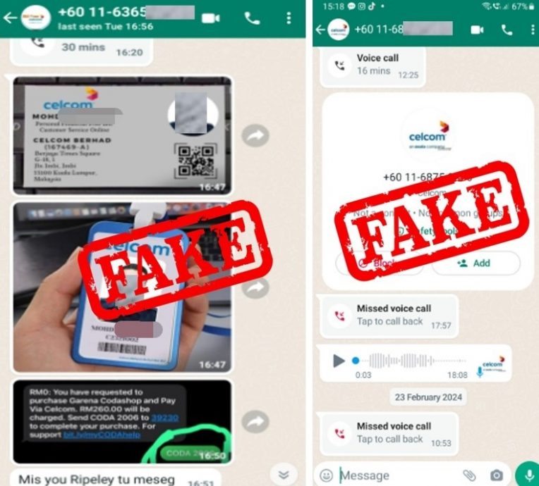 用“3个月免单”换OTP CelcomDigi:这是诈骗!