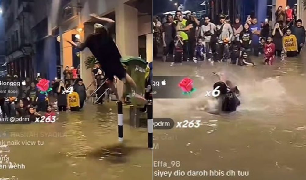视频|灾区表演后空翻跳水特技 少年为赚小钱竟玩命!