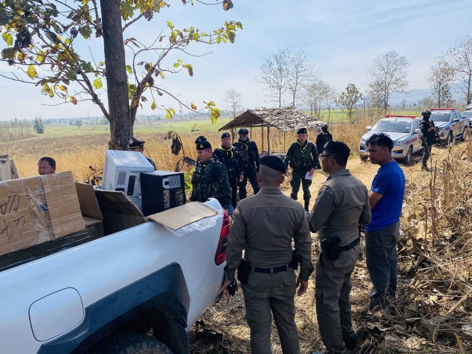 缅电诈集团转移阵地 遭泰警拦截充公大量设备