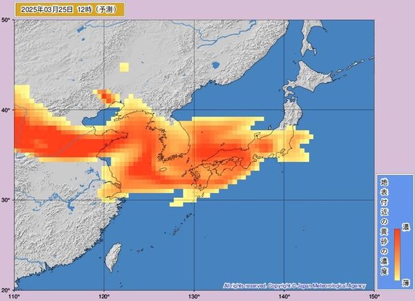 中国沙尘暴将袭日韩 最严重能见度恐剩5公里