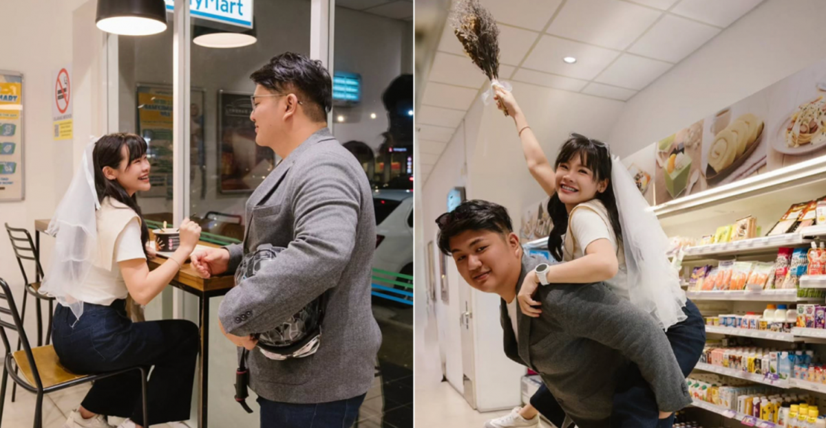 因Family Mart结缘 新人婚纱照旧地取景收获祝福