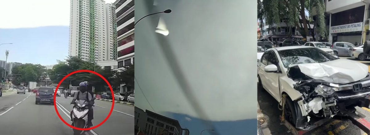 视频|轿车被摩托撞致严重损毁 代理:受伤骑士可索赔车主NCD