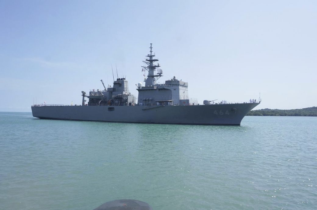 翻新后首批访客 日本两军舰停靠柬埔寨云壤海军基地