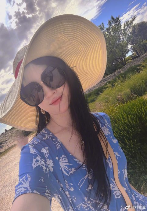 刘亦菲康城大口吃河粉 网笑:女神饿了