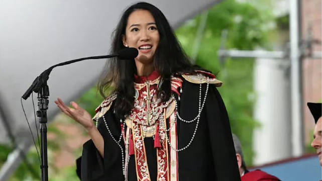 中国女孩在哈佛毕业演讲后引争议 本人再回应:无海外国家绿卡