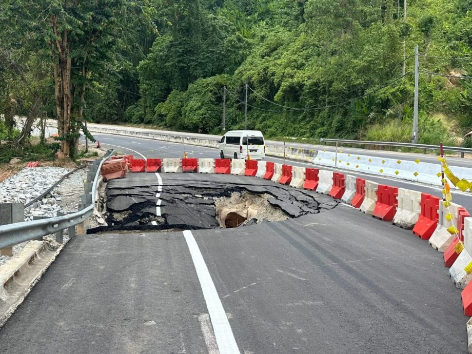 全:已签发/话望生至罗京高原路段又出现大坑洞