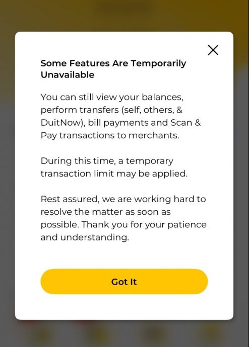 Maybank 系统突发故障!用户崩溃:“钱卡在路上 成了欠债仔”