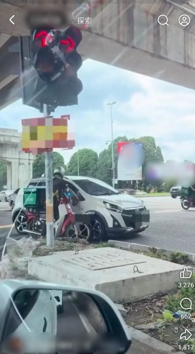 供Newswire:疑交通纠纷起冲突 外送员暴力破坏对方轿车