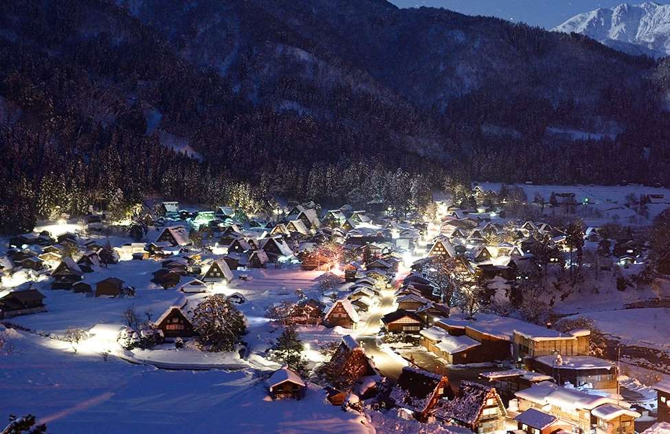 拚盘/日本熊害影响扩大 合掌村附近枫叶点灯喊停