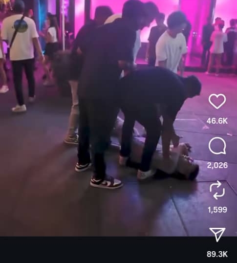 网流传倒数后民众醉态·隆警调查真伪