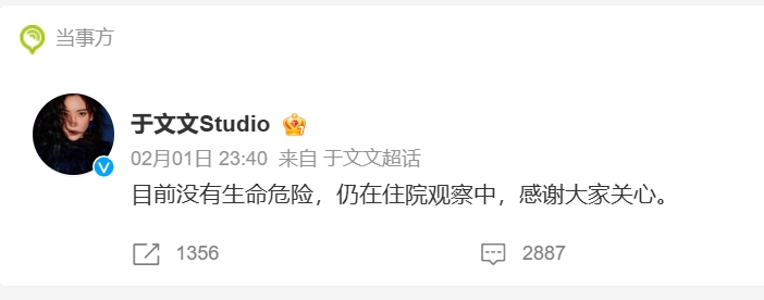 于文文演唱一半昏倒在地 低温与劳累成诱因