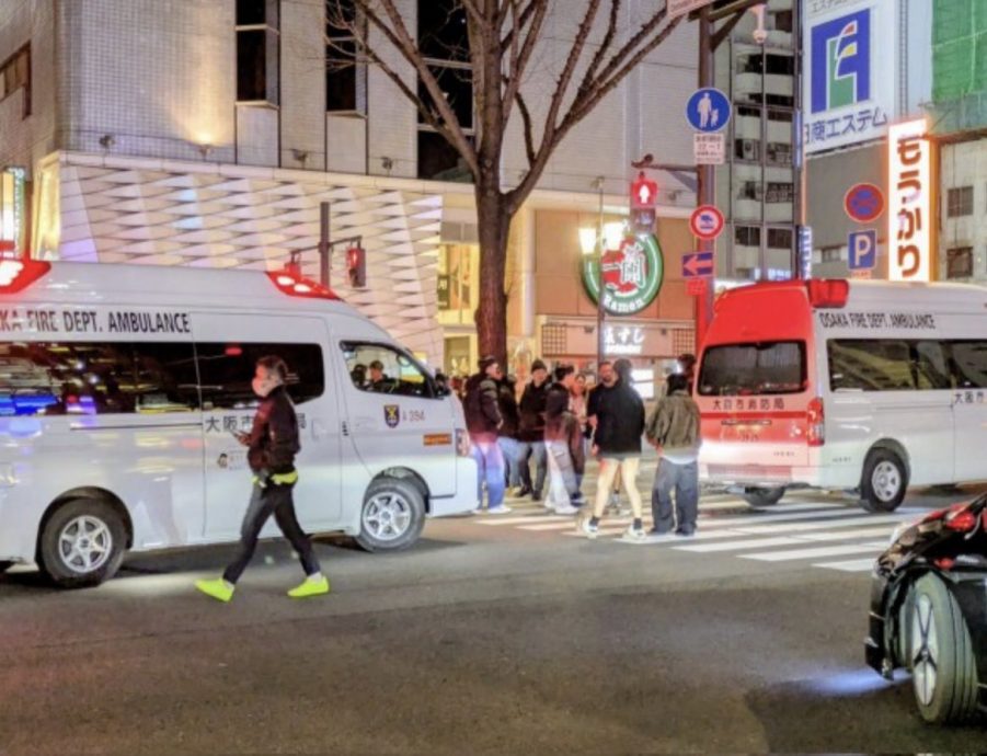 大阪商业街爆砍人1死2伤 21岁嫌落网