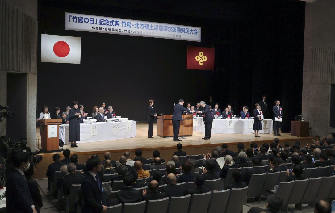 看世界)日本举办“竹岛日”活动 韩国政府强烈抗议