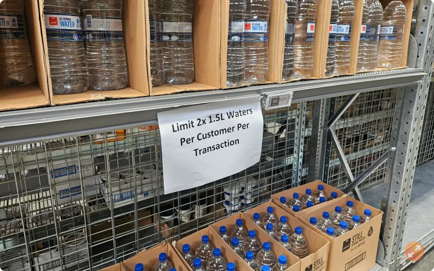 纽西兰基督城发布“煮水通知” 超市瓶装水被抢空