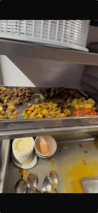 芙蓉扁担饭餐馆“洗剩菜”,第二天再用