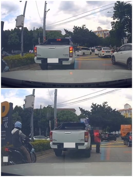 视频|为了买炸香蕉乱停? 男子无视塞车开双闪灯泊路中