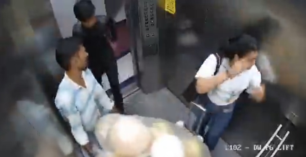 视频/带庆生气球进电梯 下秒瞬间爆炸 3人遭烈火吞噬