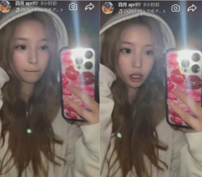 赵薇女儿罕见露面 一头金褐色长发气场全开