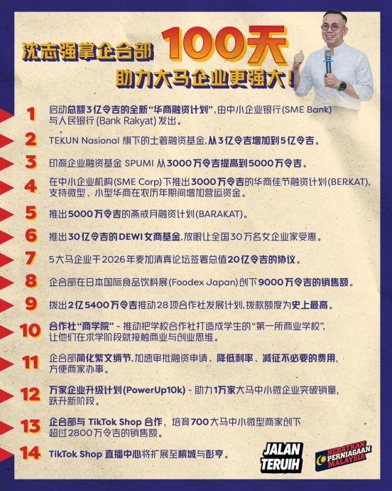 沈志强总结“百日成绩单” · 唯一目标助企业做强做大