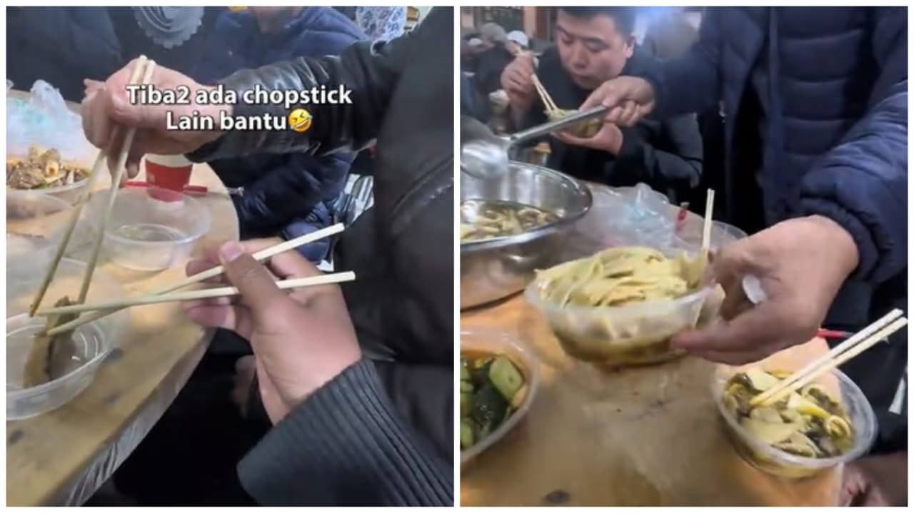 视频|大马男子在中国清真寺开斋 天冷获当地穆斯林暖送鞋袜